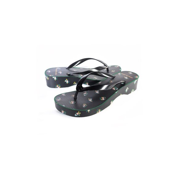 TORY BURCH 9 Cutout Wedge Coral Flip Flops Sandal Shoes - Picture 5 of 9